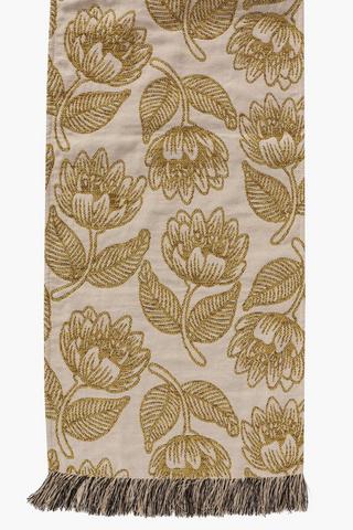 Protea Contrast Cotton Table Runner