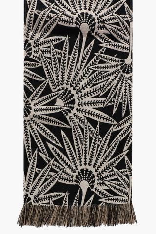 Palm Fern Cotton Table Runner