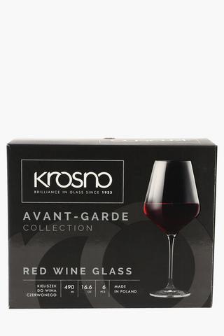 6 Pack Avant Garde Red Wine Glasses