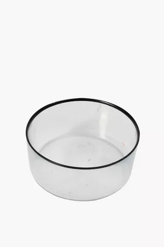 Urban Rim Glass Bowl, Medium