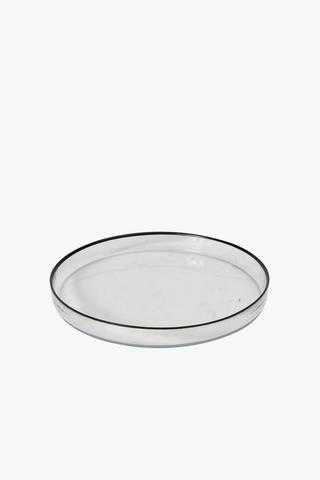 Urban Rim Glass Plate, Medium