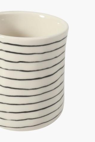 Metallic Handle Ceramic Mug