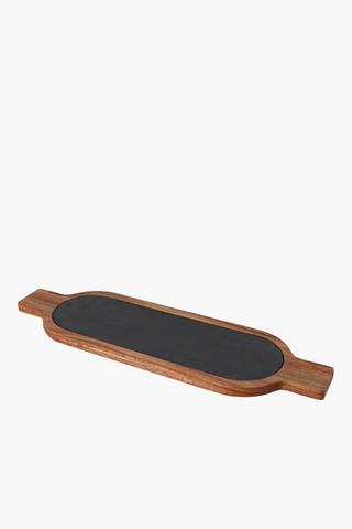 Wood And Slate Serving Board