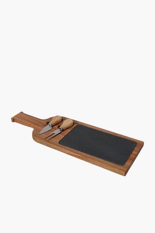 Wood And Slate Cheese Board