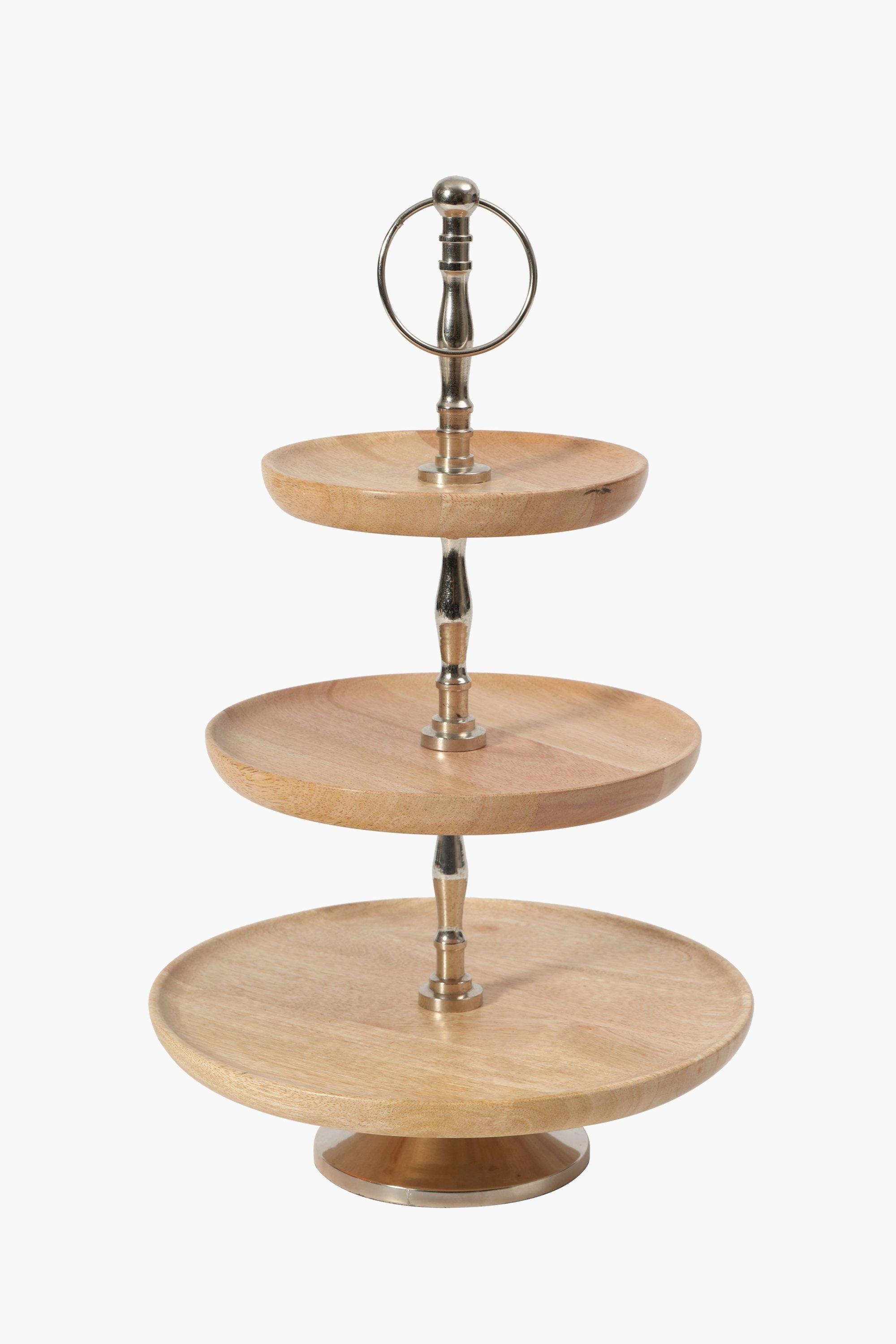 3 Tier Wood Cake Stand
