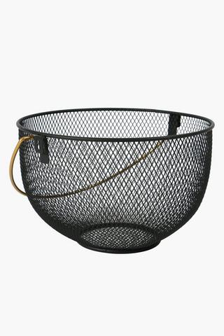 Metal Mesh Fruit Bowl, Large