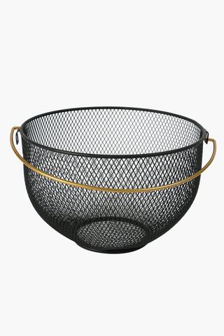 Metal Mesh Fruit Bowl, Large
