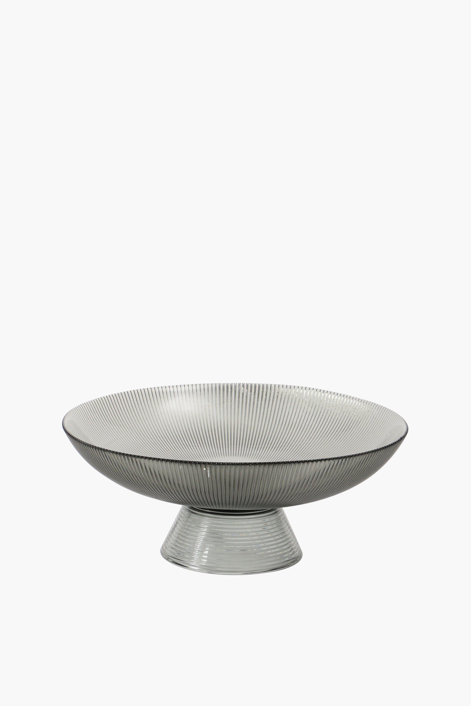 Fluted Glass Bowl Medium