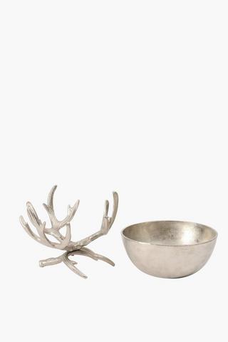 Pewter Antler Bowl