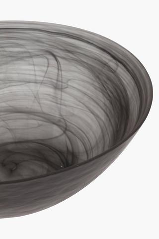 Swirl Glass Salad Bowl