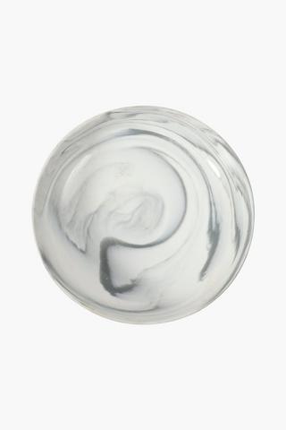 Porcelain Marble Swirl Server Plate Medium
