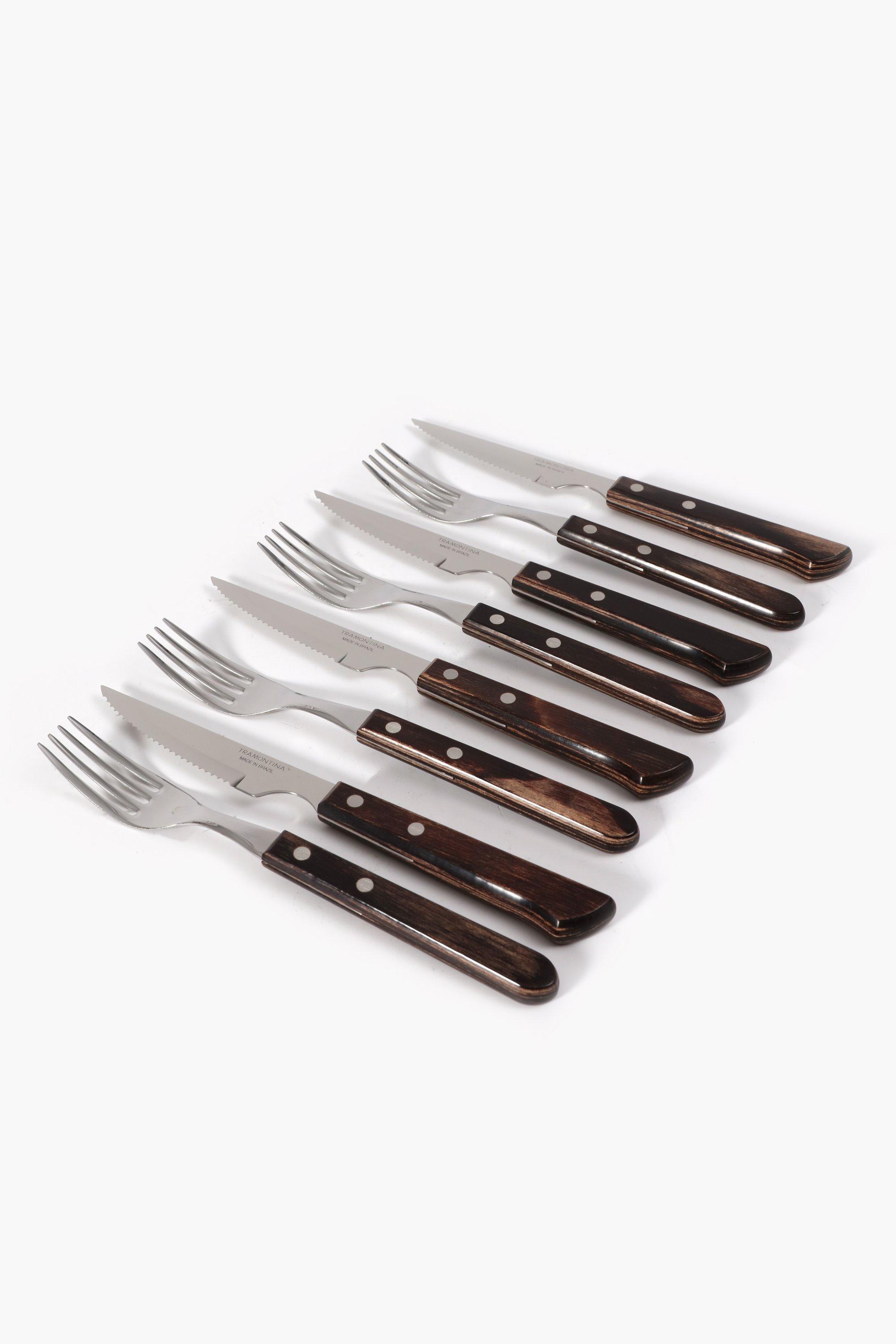 8 Piece Tramontina Steak Knife And Fork Set