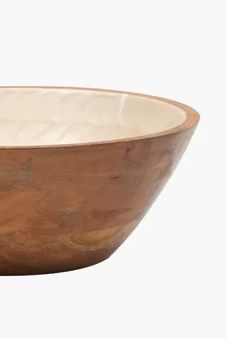 Pearlised Mangowood Bowl, Medium
