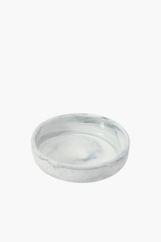 Porcelain Marble Swirl Tapas Plate