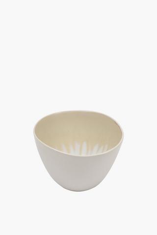 Stoneware Iridescent Glaze Bowl