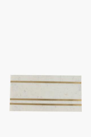 Marble And Metallic Inlay Cheese Board