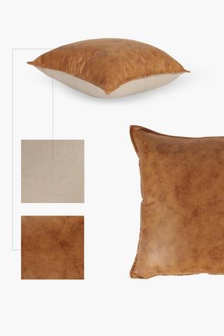 Pu Distressed Scatter Cushion, 50x50cm