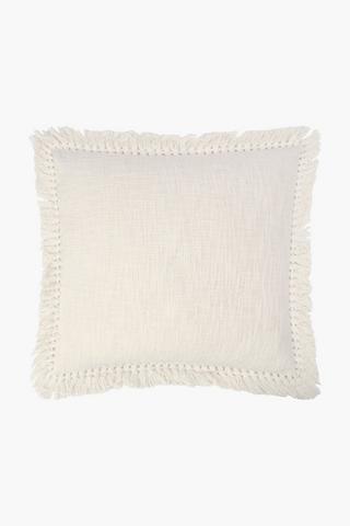 Edge Fray Scatter Cushion, 50x50cm