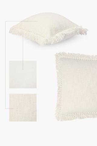 Edge Fray Scatter Cushion, 50x50cm