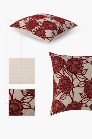 Jacquard Protea Scatter Cushion 60x60cm
