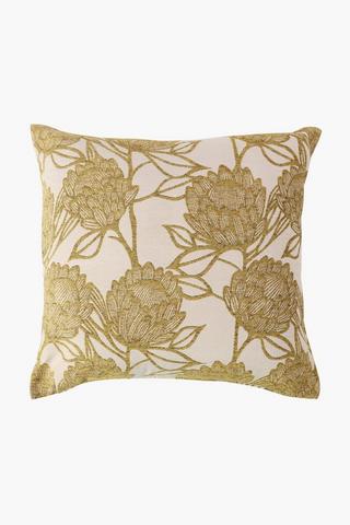 Jacquard Protea Scatter Cushion, 60x60cm