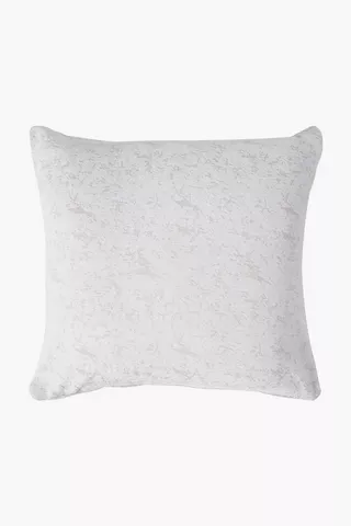 Chenille Distressed Feather Scatter Cushion, 60x60cm