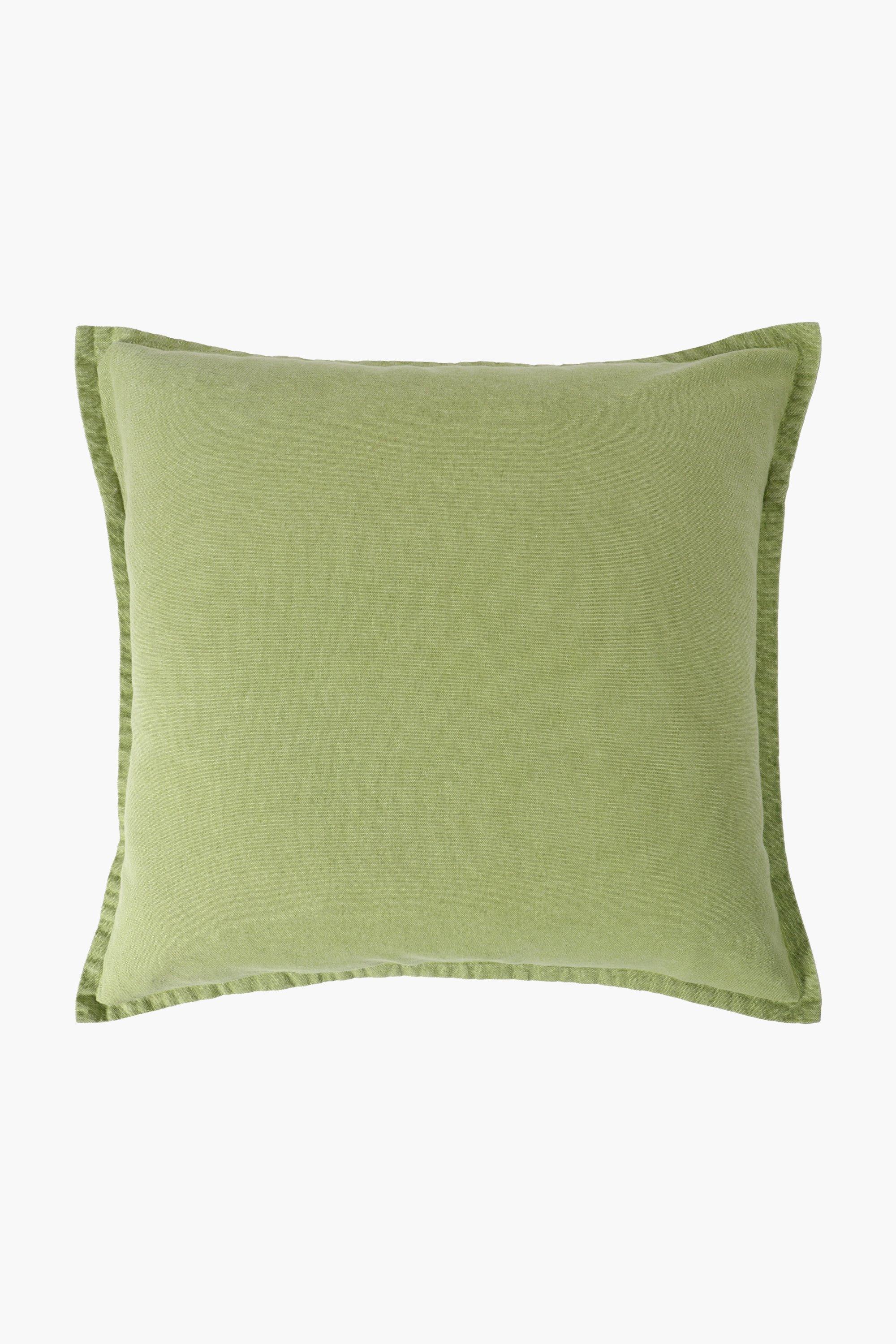Plain Wash Feather Scatter Cushion, 55x55cm