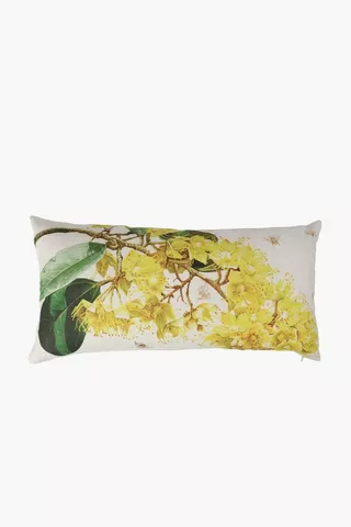 Woven Mimosa Feather Scatter Cushion, 40x80cm