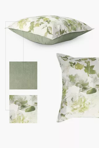 Printed Shelby Rose Feather Scatter Cushion 60x60cm