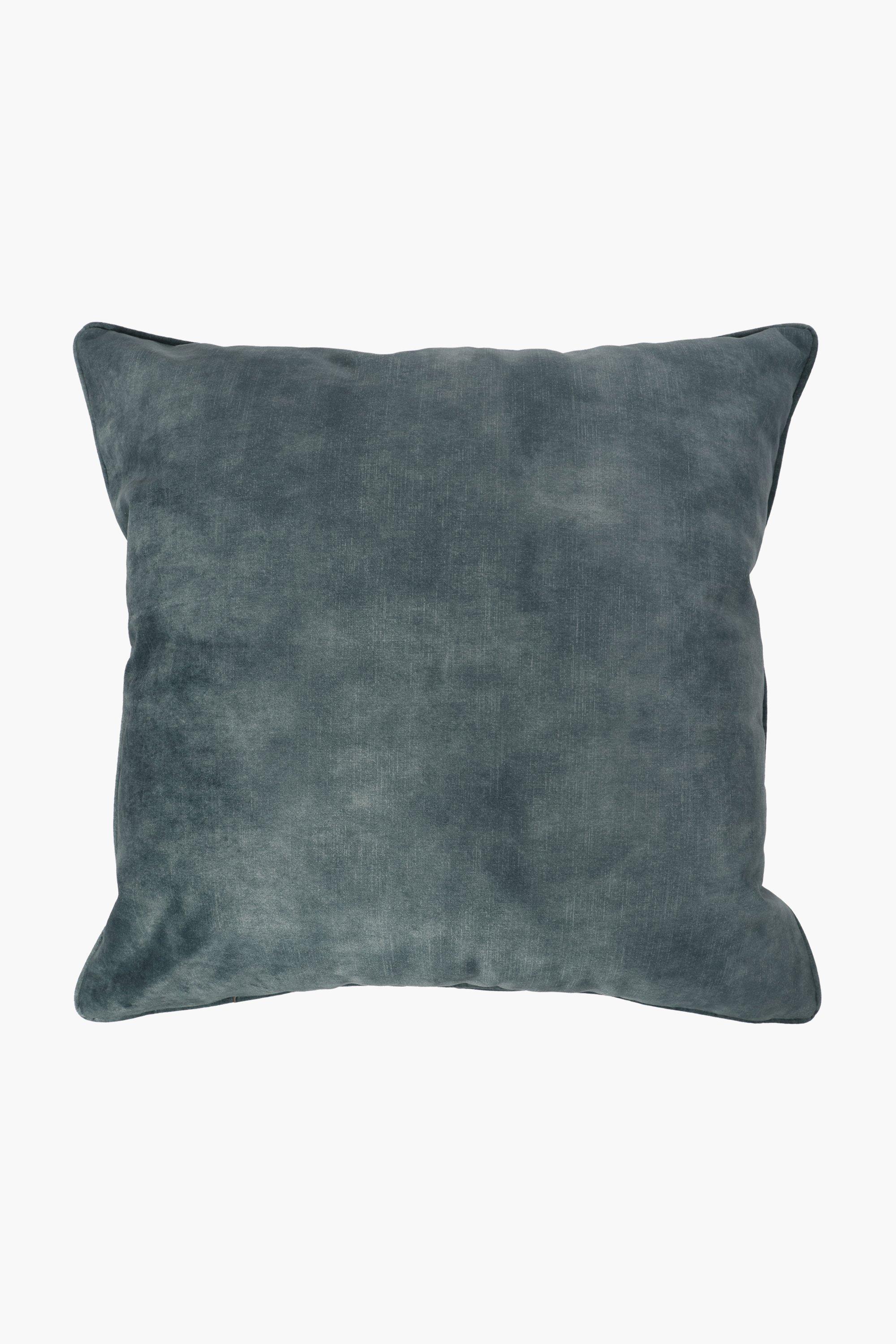 Yellow Velvet Pleated Scatter Cushion 45x45cm