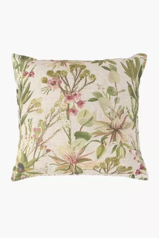Printed Botanical Feather Scatter Cushion 60x60cm