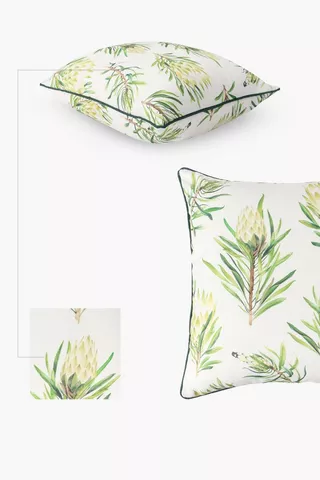 Printed Protea Feather Scatter Cushion 60x60cm