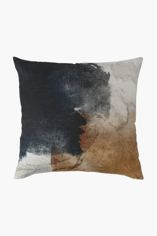 Printed Opal Abstract Feather Scatter Cushion, 60x60cm