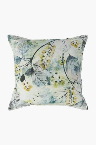 Woven Topiary Leaf Feather Scatter Cushion 60x60cm