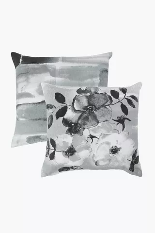 2 Pack Floral Bliss Scatter Cushion Covers, 45x45cm