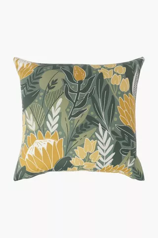 Printed Protea Embrace Scatter Cushion, 50x50cm
