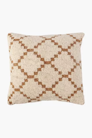Textured Heritage Geometric Scatter Cushion, 50x50cm