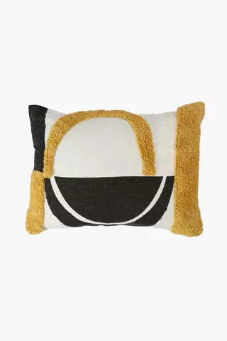 Tufted Arch Circle Scatter Cushion, 40x60cm