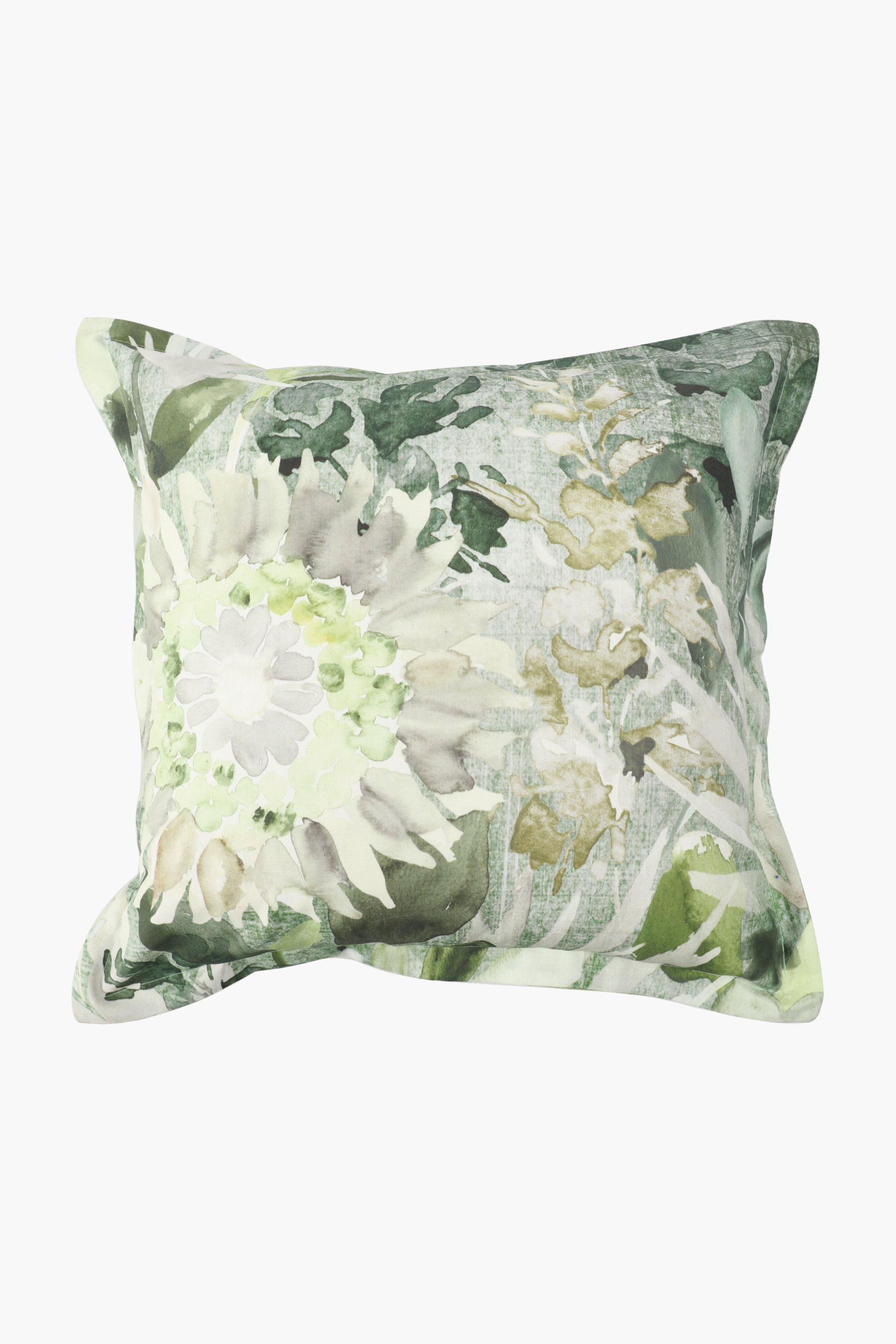 Printed Worcester Leaf Scatter Cushion, 55x55cm