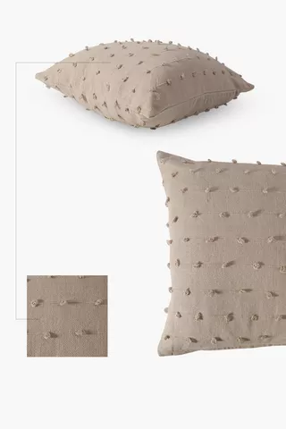 Textured Loop Scatter Cushion Cover, 60x60cm