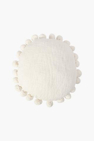 Woven Pom Pom Scatter, 45cm