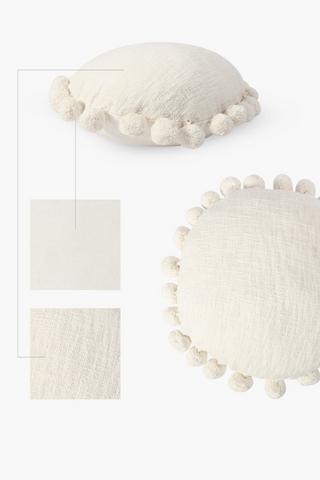 Woven Pom Pom Scatter, 45cm