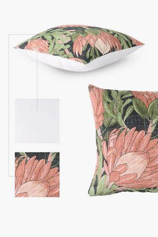 Printed Protea Scatter Cushion Cover 50x50cm