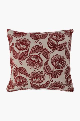 Jacquard Ella Protea Scatter Cushion, 60x60cm