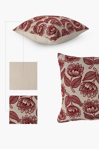 Jacquard Ella Protea Scatter Cushion, 60x60cm