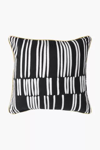 Printed Basswood Piped Scatter Cushion 50x50cm