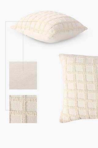 Embroidered Grid Scatter Cushion 50x50cm