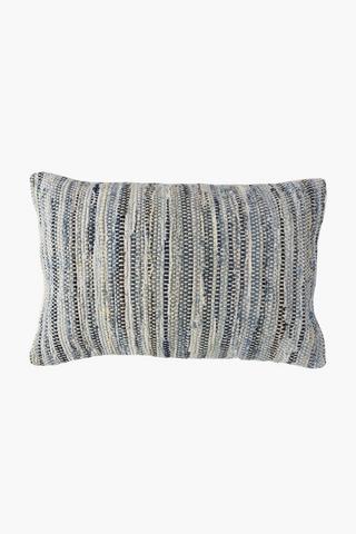 Textured Denim Scatter Cushion, 40x60cm
