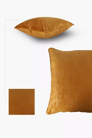 Fleck Velvet Feather Scatter Cushion, 60x60cm