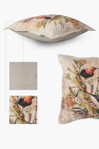Printed Honey Bird Scatter Cushion 55x55cm
